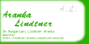 aranka lindtner business card